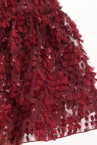 Eva Franco Cossette Dress In Burgundy