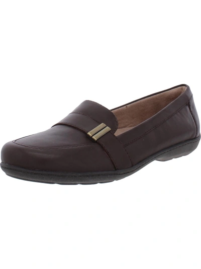 Shop Soul Naturalizer Kentley Womens Leather Slip On Loafers In Brown