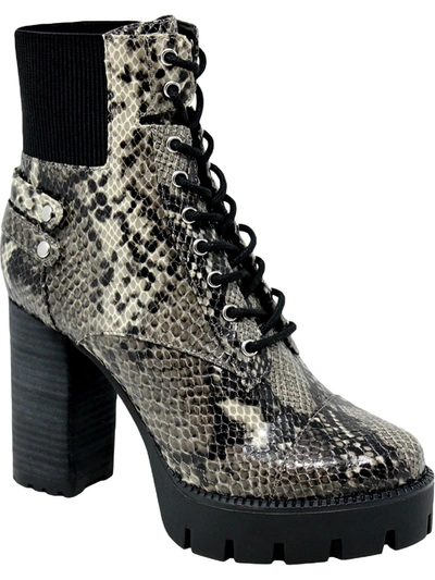 Charles By Charles David Wyatt Womens Faux Leather Booties In Multi