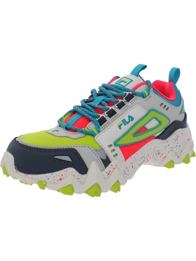 Fila Oakmont Tr Womens Leather Lifestyle Fashion Sneakers In Multi