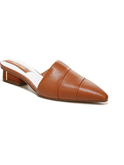 Shop Franco Sarto Oasis 3 Womens Leather Almond Toe Mules In Multi