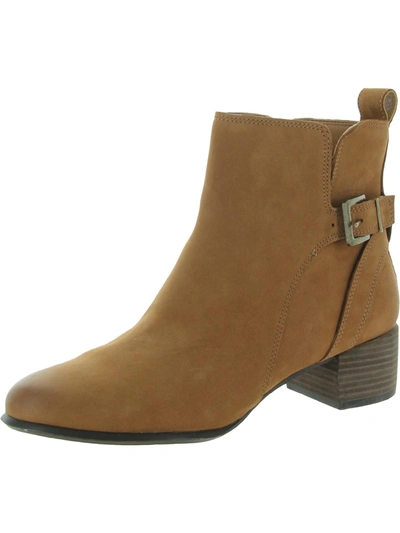 Shop Vionic Sienna Womens Nubuck Embellished Ankle Boots In Brown