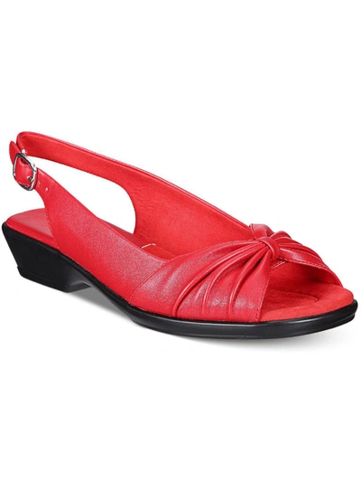 Shop Easy Street Fantasia Womens Slip On Dressy Slingback Sandals In Red