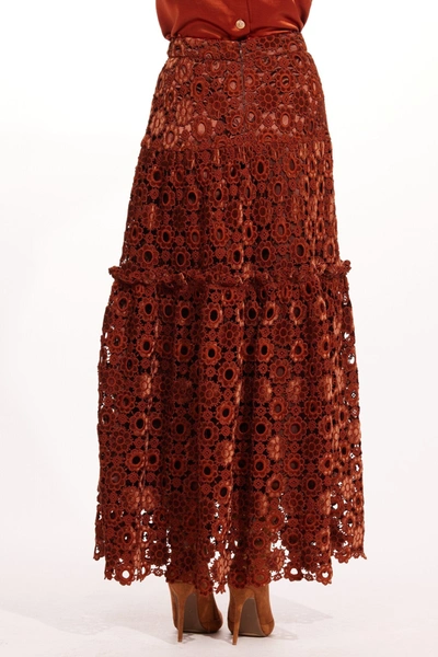 Shop Eva Franco Melville Skirt In Orange