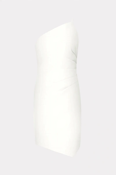 Shop Milly Naya Cady Dress In Ecru In White