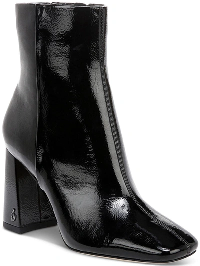 Shop Sam Edelman Codie 2 Womens Zipper Square Toe Ankle Boots In Black