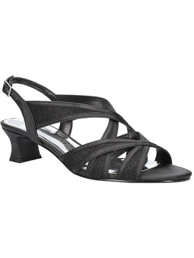 Shop Easy Street Tristen Womens Shimmer Criss Cross Slingback Sandals In Multi