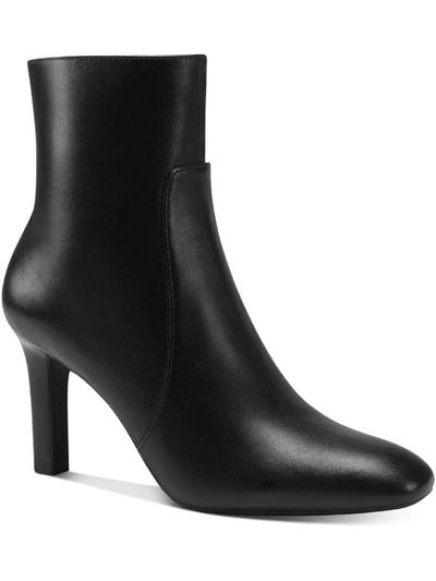Shop Alfani Debra Womens Faux Leather Booties Ankle Boots In Black