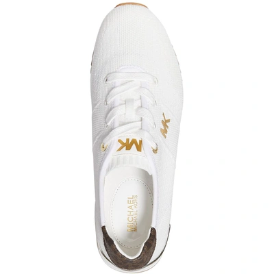 Shop Michael Kors Monique Womens Fashion Knit Casual And Fashion Sneakers In White