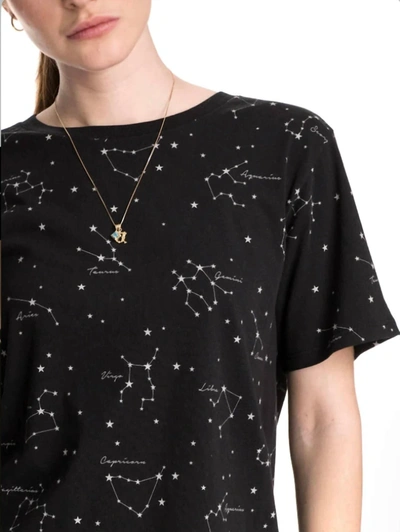 Shop Chrldr Constellation Wide T-shirt In Black