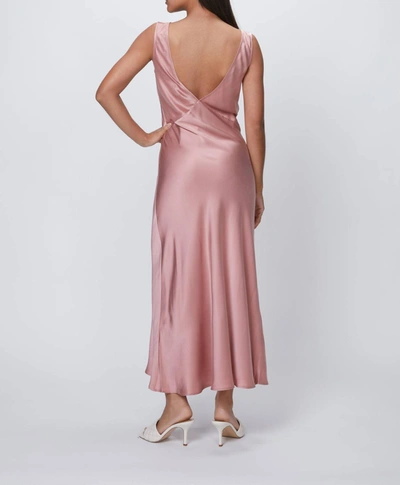 Shop Asceno The Bordeaux Dress In Dusty Rose In Pink
