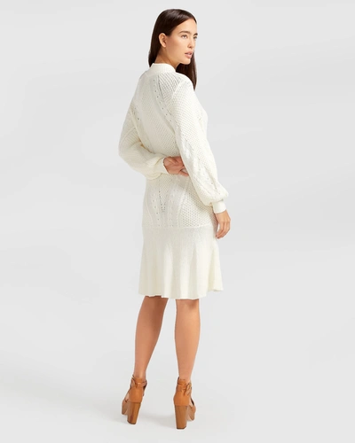 Shop Belle & Bloom Love Letter Knit Dress In White
