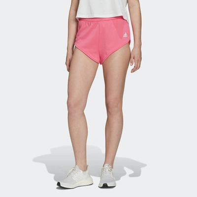 Shop Adidas Originals Women's Adidas Hyperglam Mini Shorts In Pink