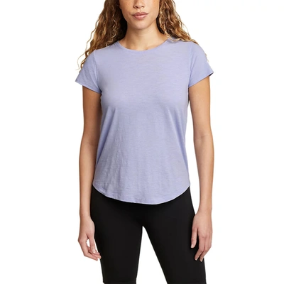 Shop Eddie Bauer Women's Tryout Short-sleeve Crew T-shirt In Purple