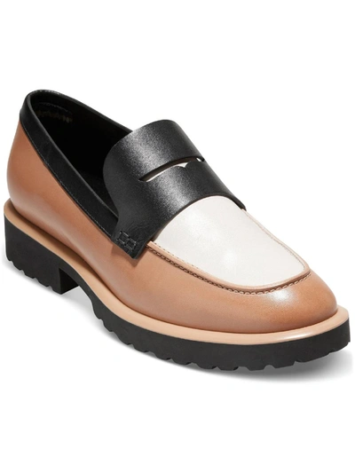 Shop Cole Haan Geneva Womens Leather Slip-on Loafers In Multi