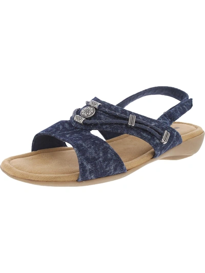 Shop Minnetonka Silvie Womens Cushioned Footbed Cushioned Slingback Sandals In Multi