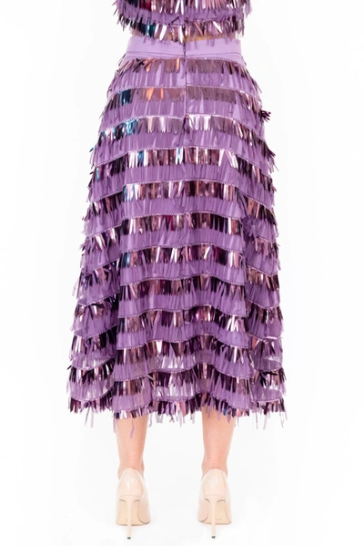 Shop Eva Franco Jasmina Skirt In Purple