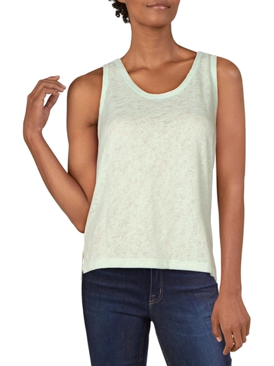 Shop Comune Womens Racerback Textured Tank Top In Green