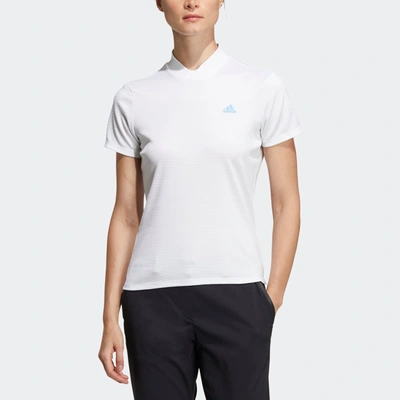 Shop Adidas Originals Women's Adidas Made To Be Remade Rib Collar Shirt In White
