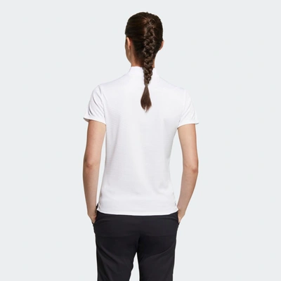Shop Adidas Originals Women's Adidas Made To Be Remade Rib Collar Shirt In White
