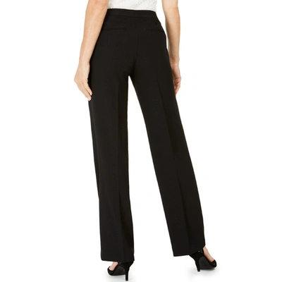 Shop Kasper Womens Office Tab Waist Trouser Pants In Black