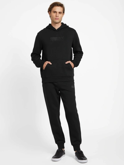 Guess Factory Harvey Logo Hoodie In Black