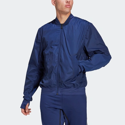 Shop Adidas Originals Men's Adidas Best Of Training Bomber Jacket In Blue