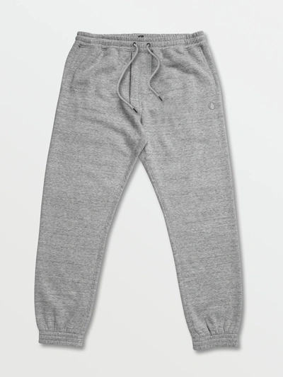 Shop Volcom Foreman Fleece Pants - Storm In Grey