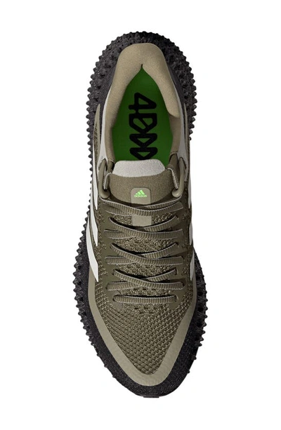 Shop Adidas Originals 4dfwd Running Shoe In Olive/ Zero Met./ Orbit Green