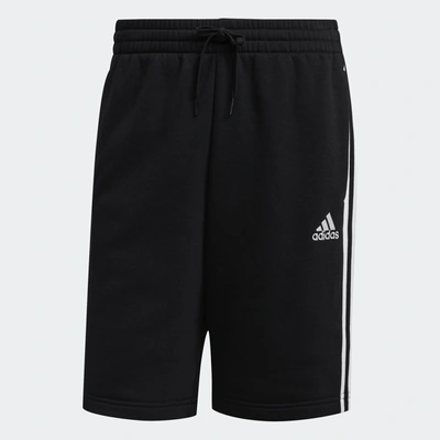 Shop Adidas Originals Men's Adidas Essentials Fleece 3-stripes Shorts In Black