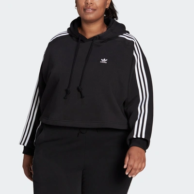 Shop Adidas Originals Women's Adidas Adicolor Classics Hoodie (plus Size) In Black