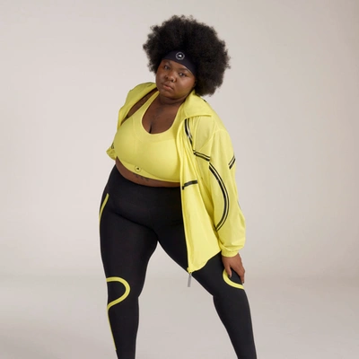 Shop Adidas Originals Women's Adidas By Stella Mccartney Truepace Woven Training Jacket- Plus Size In Yellow