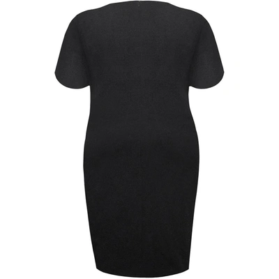 Shop Rachel Rachel Roy Plus Womens Asymmetric Midi Wear To Work Dress In Black
