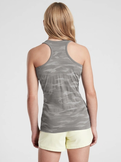 Shop Athleta Girl Camo Power Up Tank In Grey