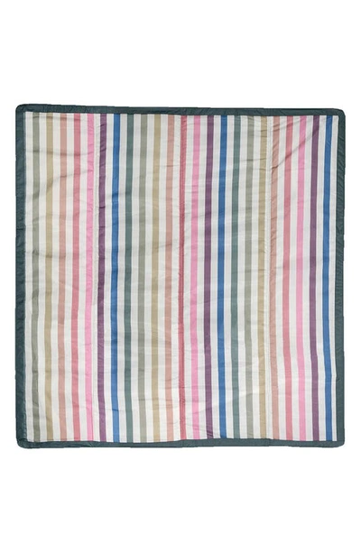 Shop Little Unicorn 5 X 5 Outdoor Blanket In Chroma Rugby Stripe