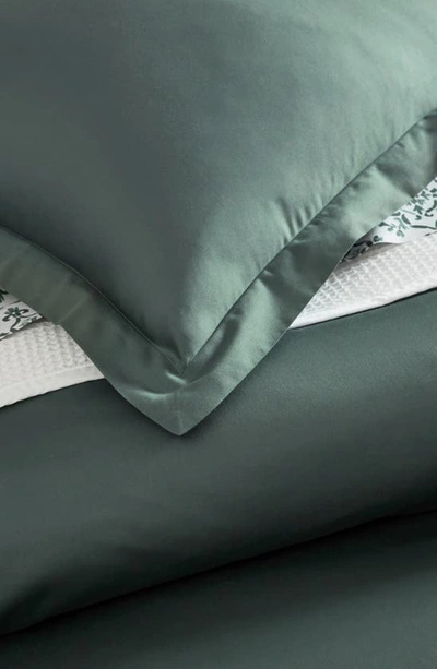 Shop Boll & Branch Signature Hemmed Duvet Set In Spruce