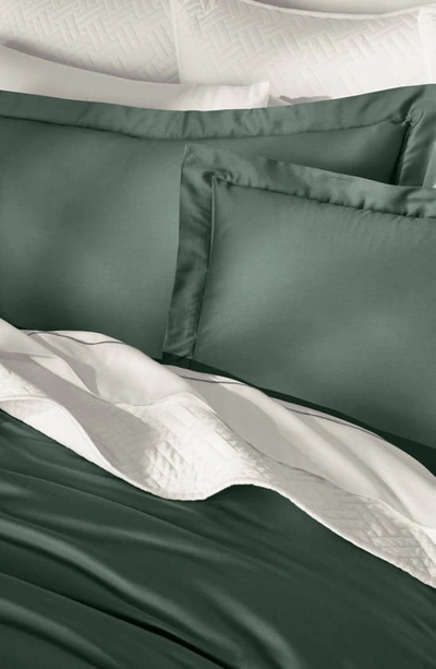 Boll & Branch Signature Hemmed Duvet Set In Spruce