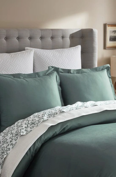 Shop Boll & Branch Signature Hemmed Duvet Set In Spruce