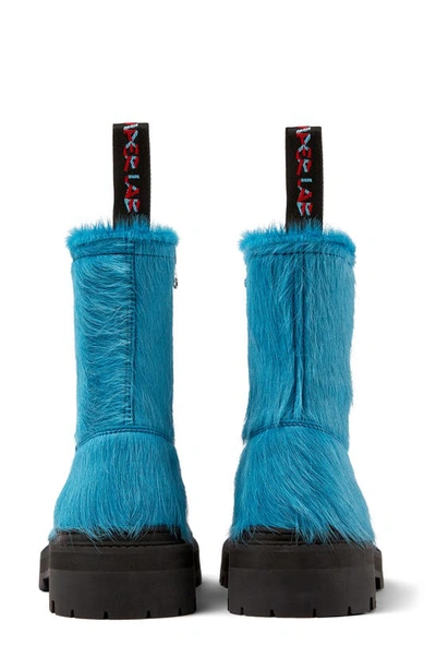Shop Camperlab Gender Inclusive Eki Genuine Calf Hair Boot In Medium Blue