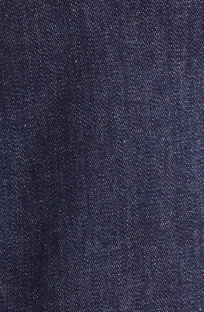 Shop Alaïa Fitted Denim Cami Dress In Bleu Denim