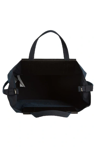 Shop Acne Studios Medium Baker Out Papery Nylon Tote In Black/ Black