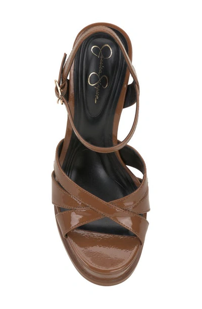 Shop Jessica Simpson Giddings Platform Sandal In Caramel