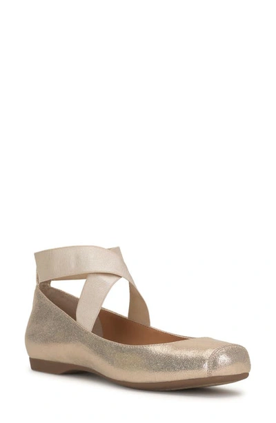 Shop Jessica Simpson 'mandalaye' Leather Flat In Champagne