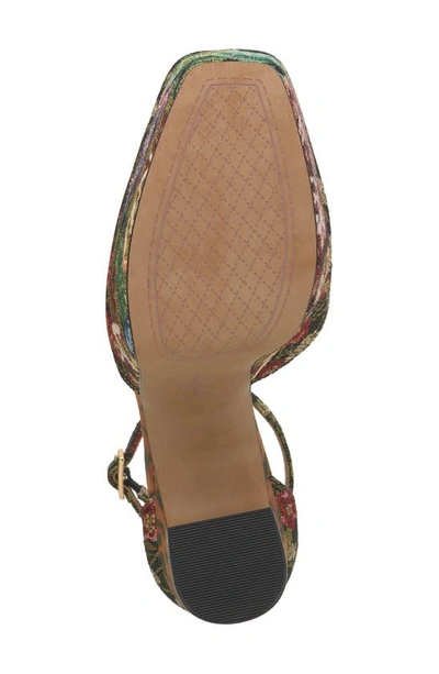 Jessica Simpson Pinkston Ankle Strap Platform Pump In Green Multi