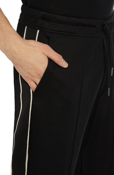 Tom Ford Black Piping Sweatpants In Black