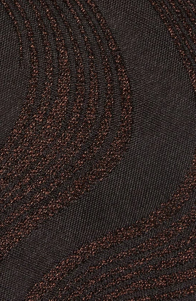 Shop Dries Van Noten Metallic Jacquard Silk Blend Tie In Black 900