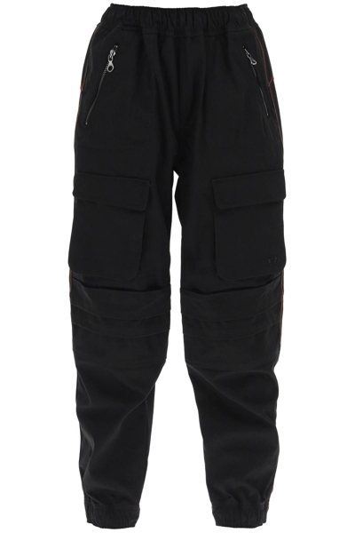 Shop Diesel Mirt Cargo Pants In Deep Black (black)