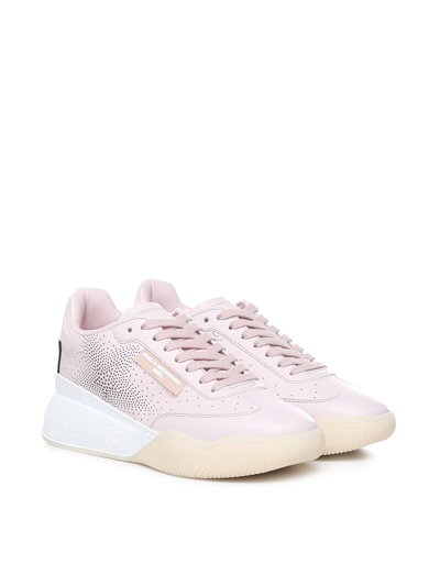 Shop Stella Mccartney Sneakers In Tencel In Pale Pink