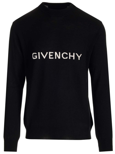 Shop Givenchy Logo Intarsia In Black