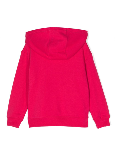 Shop Marc Jacobs Logo-print Zip-up Hoodie In Pink